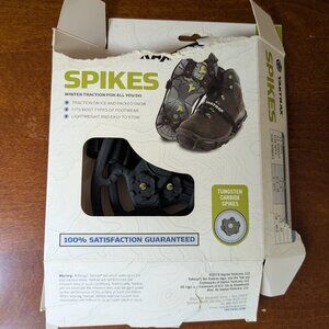Yaktrax Spikes Winter Traction S/M Tungsten Carbide Spikes Wmns 5-9 Mens 3.5-7.5